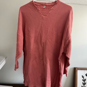 Free People Early Night Thermal in Dusty Rose